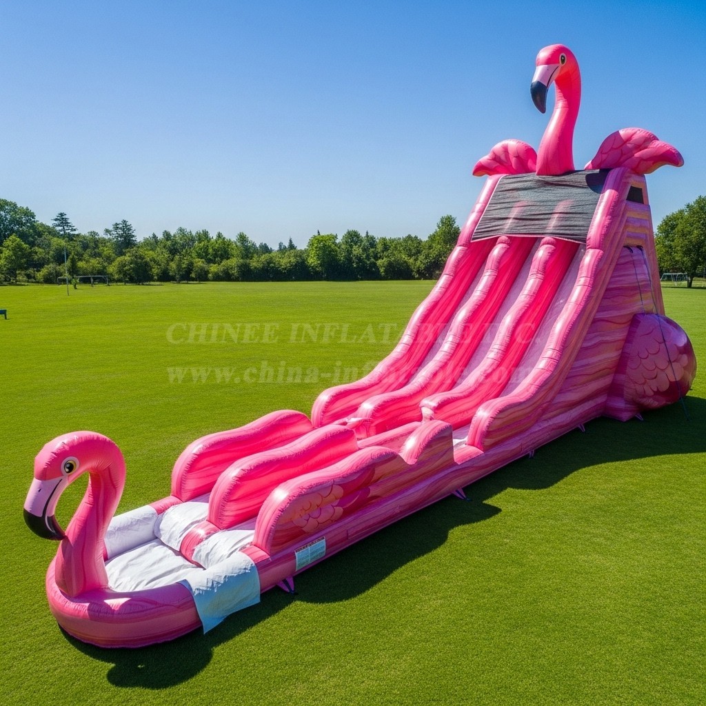 T8-9269 Flamingo Inflatable Water Slide