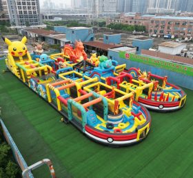 CR2-104 Pokemon Theme Challenging Run Giant Inflatable Obstacle Courses