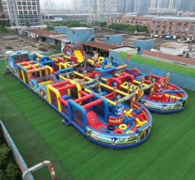 CR2-117 Sonic Theme Challenging Run Giant Inflatable Obstacle Courses