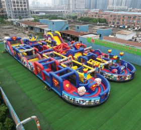 CR2-135 Superman Theme Challenging Run Giant Inflatable Obstacle Courses