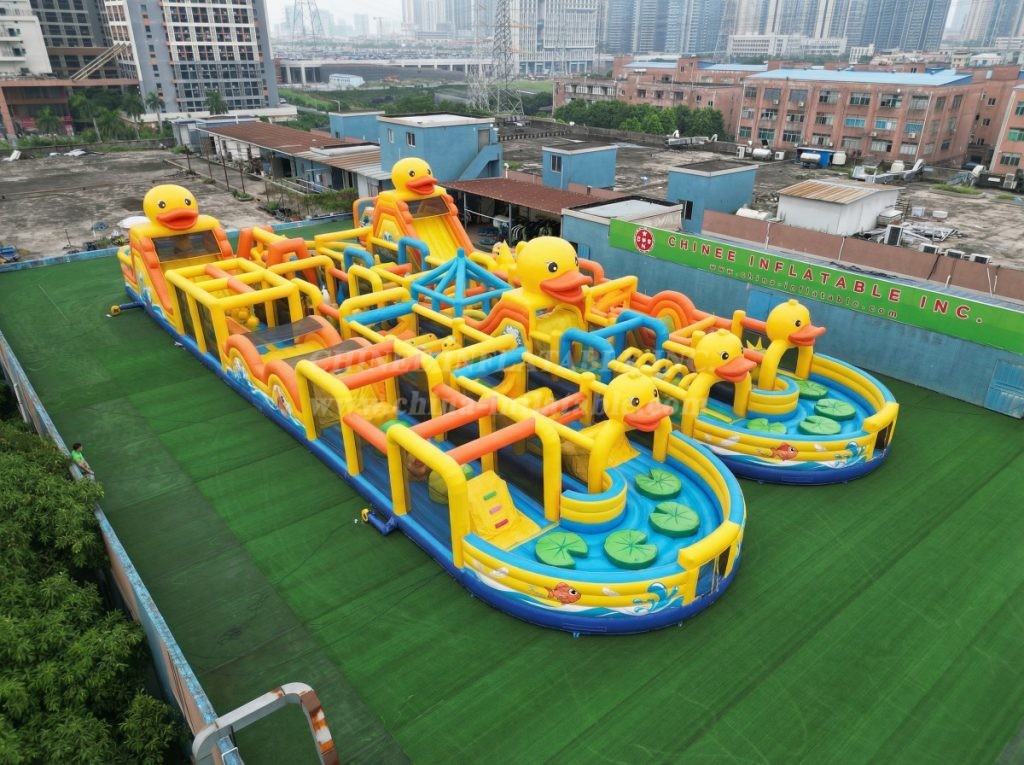 CR2-189 Duck Theme Challenging Run Giant Inflatable Obstacle Courses