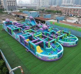 CR2-200 Hippo Theme Challenging Run Giant Inflatable Obstacle Courses