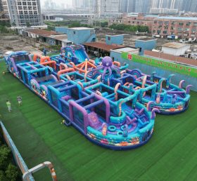 CR2-217 Octopus Theme Challenging Run Giant Inflatable Obstacle Courses