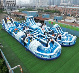 CR2-226 Penguin Theme Challenging Run Giant Inflatable Obstacle Courses