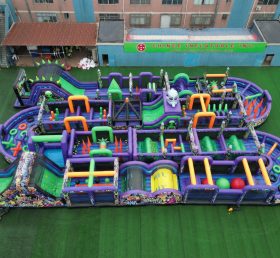 CR2-259 Alien Theme Challenging Run Giant Inflatable Obstacle Courses