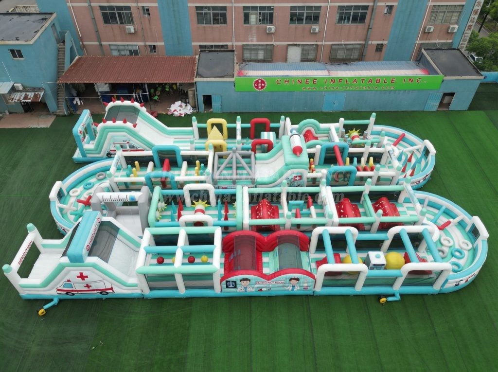 CR2-305 Hospital Theme Challenging Run Giant Inflatable Obstacle Courses