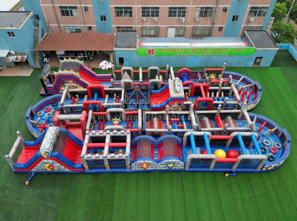 CR2-308 Knight Theme Challenging Run Giant Inflatable Obstacle Courses