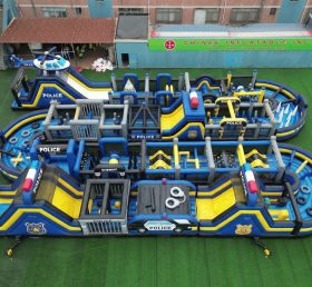 CR2-320 Police Station Theme Challenging Run Giant Inflatable Obstacle Courses