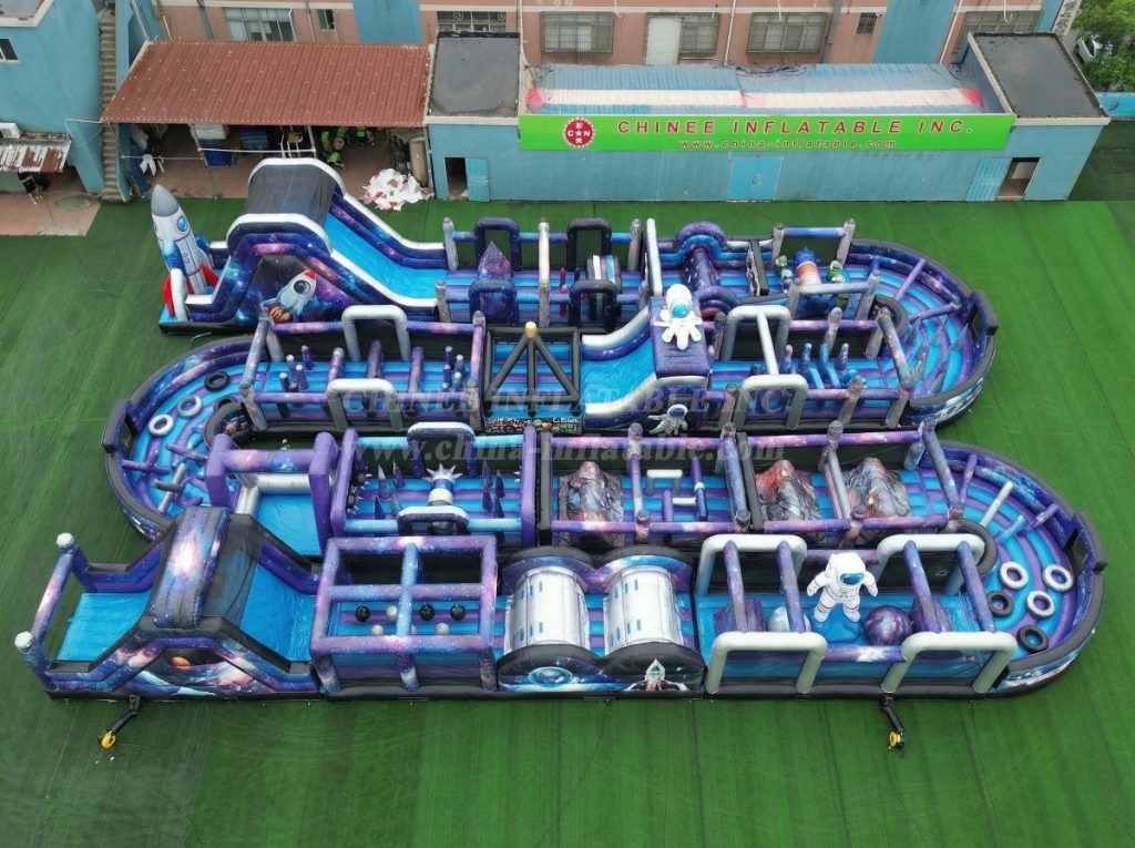 CR2-328 Space Theme Challenging Run Giant Inflatable Obstacle Courses
