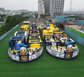 CR2-346 Donald Duck Theme Challenging Run Giant Inflatable Obstacle Courses