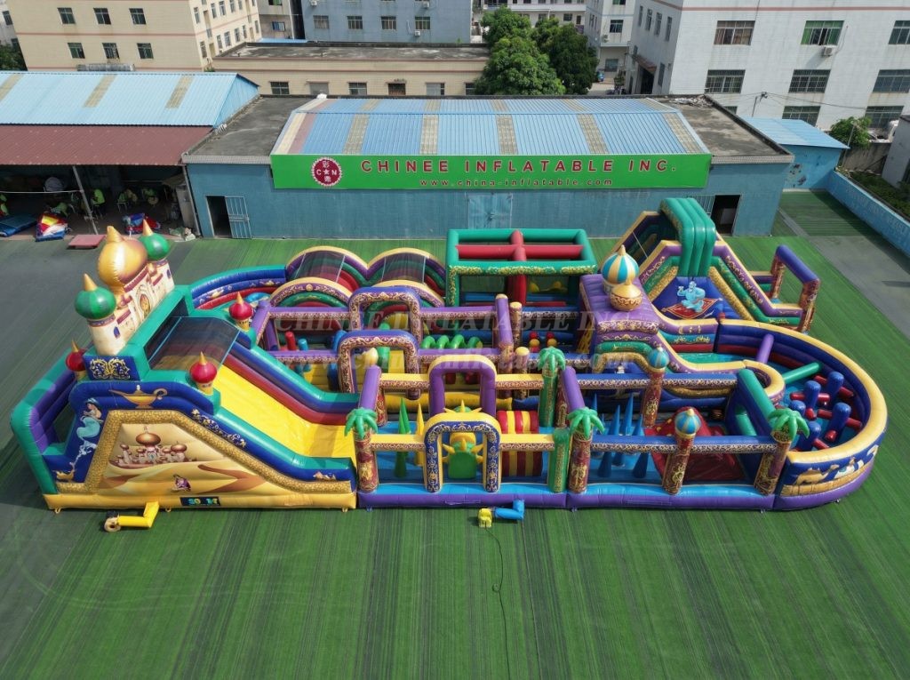 CR2-355 Aladdin Theme Challenging Run Giant Inflatable Obstacle Courses