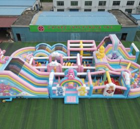 CR2-368 Care Bears Theme Challenging Run Giant Inflatable Obstacle Courses