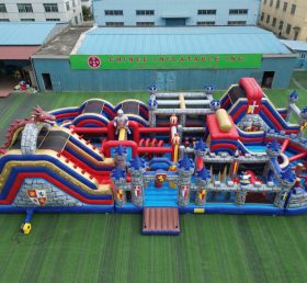 CR2-395 Knight Theme Challenging Run Giant Inflatable Obstacle Courses