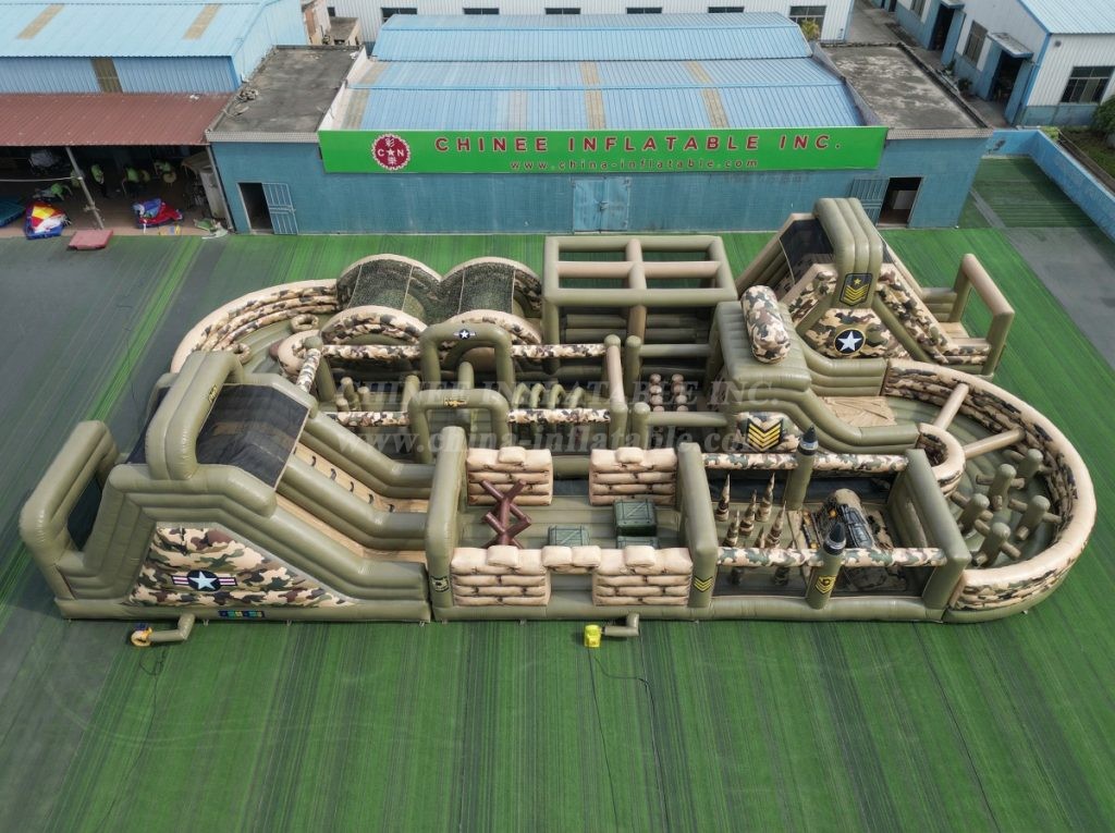 CR2-407 Military Style Theme Challenging Run Giant Inflatable Obstacle Courses