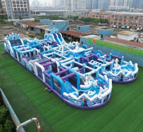 CR2-41 Frozen Theme Challenging Run Giant Inflatable Obstacle Courses