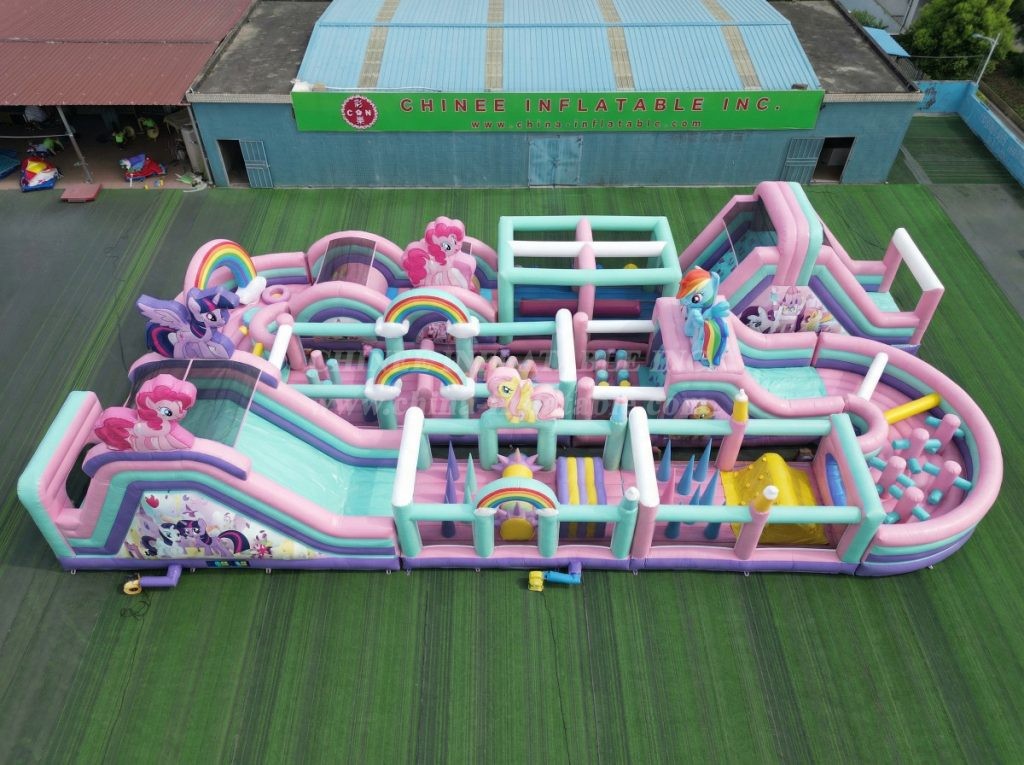 CR2-414 My Little Pony Theme Challenging Run Giant Inflatable Obstacle Courses