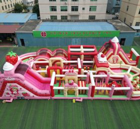 CR2-443 Strawberry Shortcake Theme Challenging Run Giant Inflatable Obstacle Courses