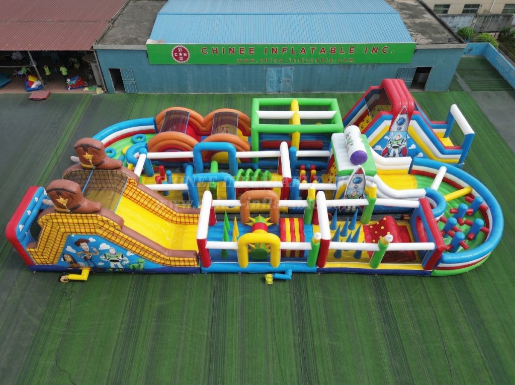 CR2-459 Toy Story Theme Challenging Run Giant Inflatable Obstacle Courses