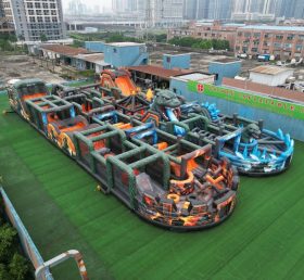 CR2-49 Godzilla Theme Challenging Run Giant Inflatable Obstacle Courses