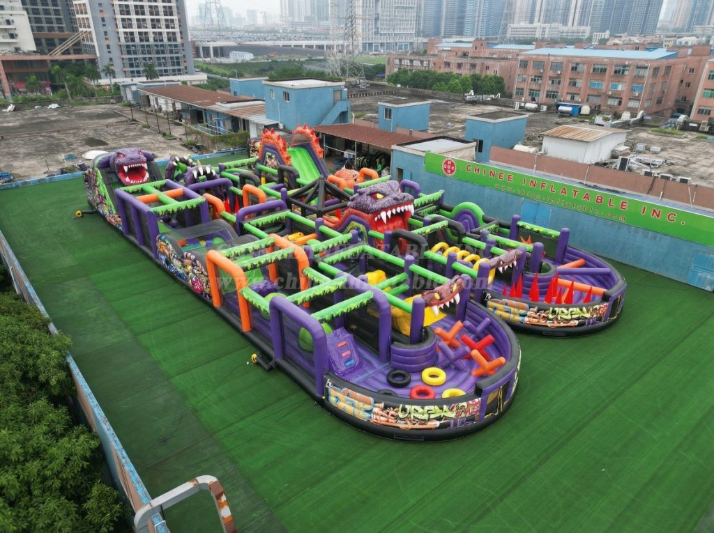 CR2-83 Monster Theme Challenging Run Giant Inflatable Obstacle Courses