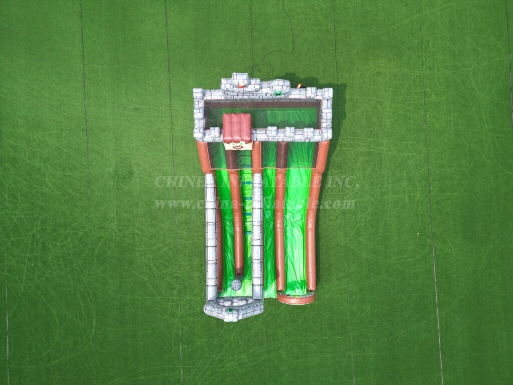 T8-9406 Minecraft Theme Inflatable Dry Slide