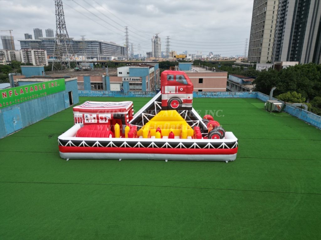 T2-8120 Fire Truck Inflatable Playground