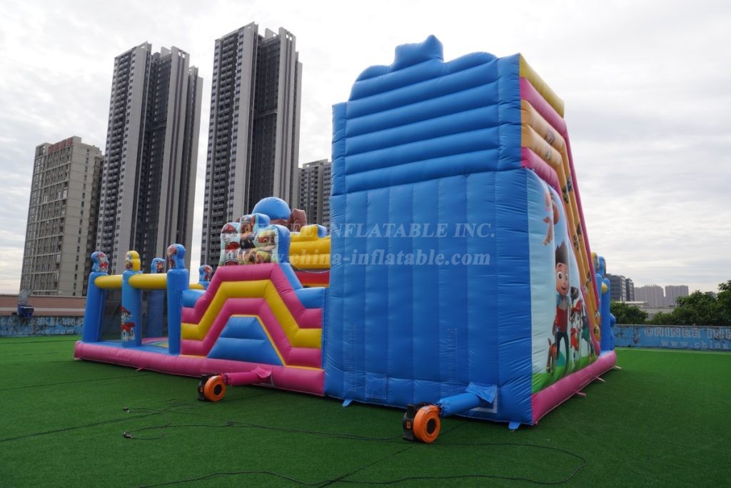 T6-1159A Paw Patrol Theme Inflatable Park