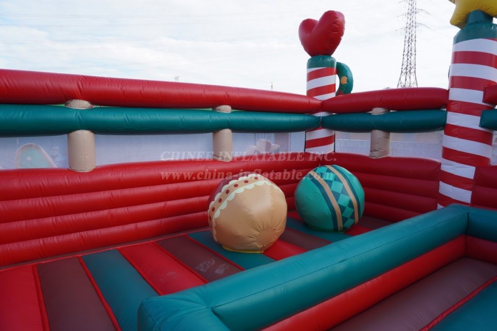 T6-5602 Christmas Train Inflatable Fun City