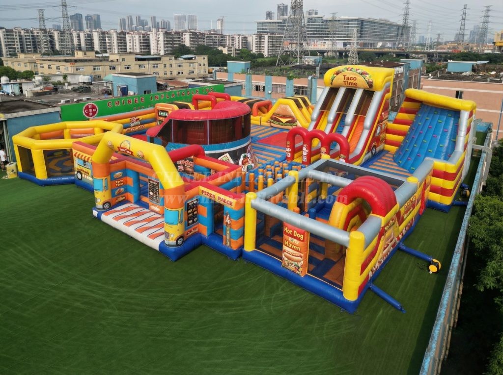 GF3-152 Food Trucks Theme Inflatable Park