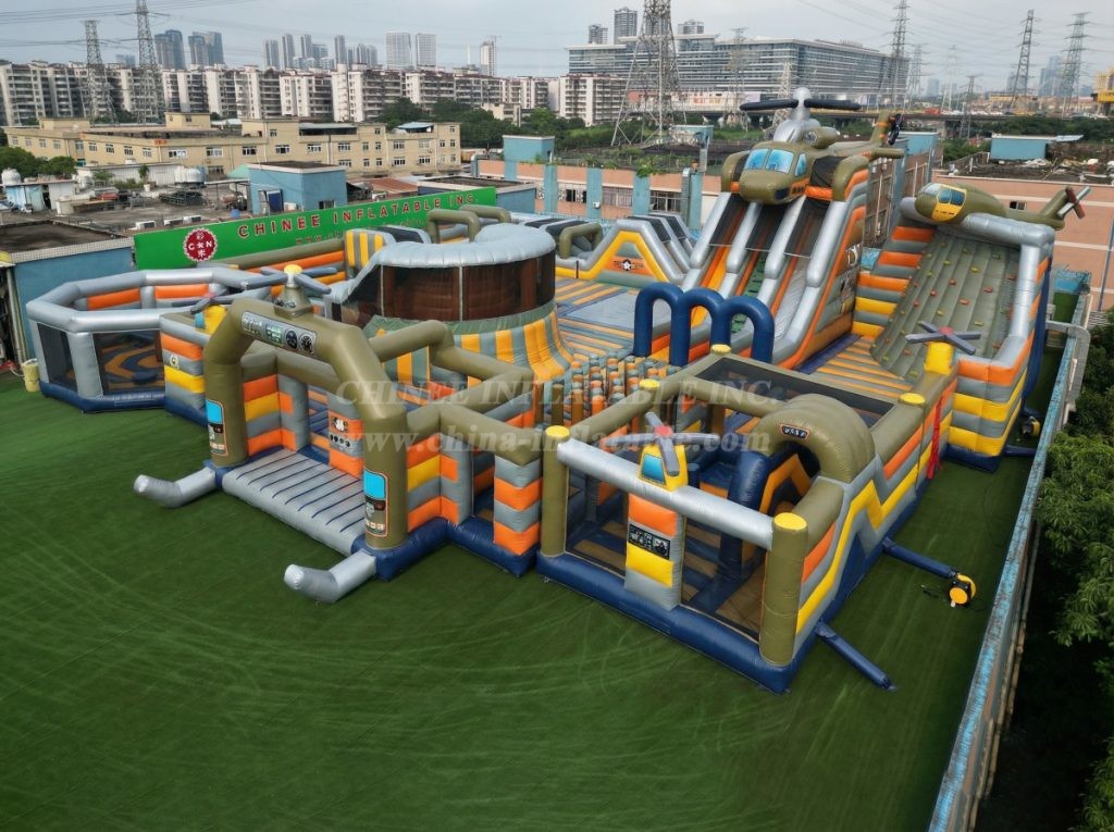 GF3-163 Helicopter Theme Inflatable Park
