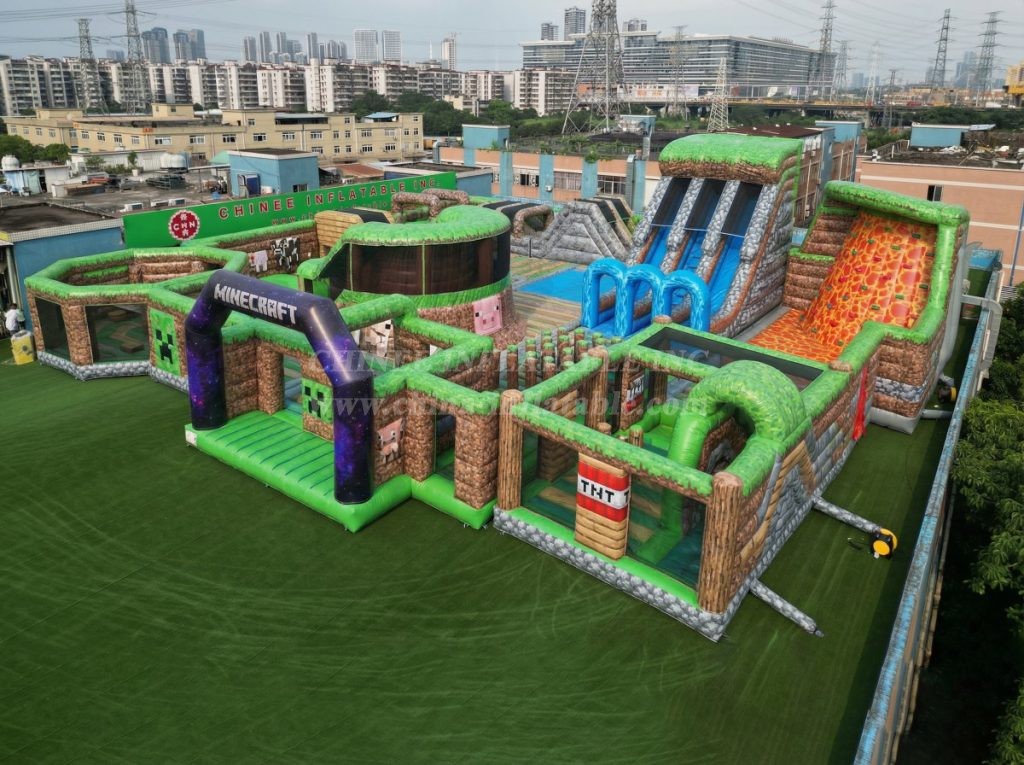 GF3-186 Minecraft Theme Inflatable Park