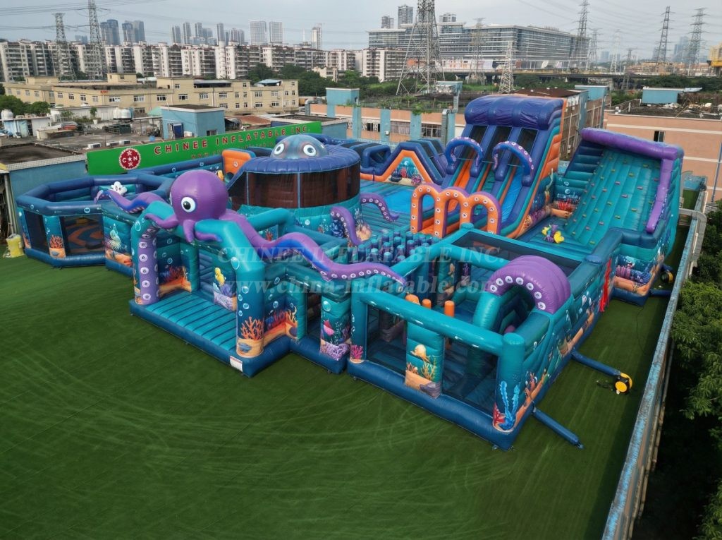 GF3-199 Octopus Theme Inflatable Park