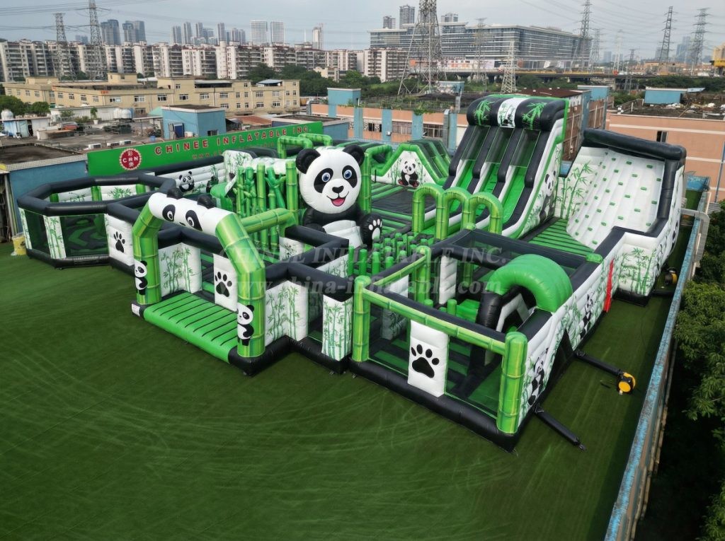 GF3-202 Panda Theme Inflatable Park