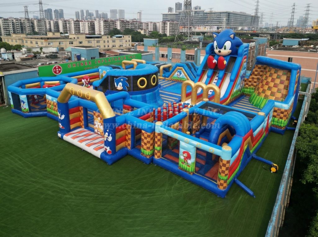 GF3-235 Sonic Theme Inflatable Park