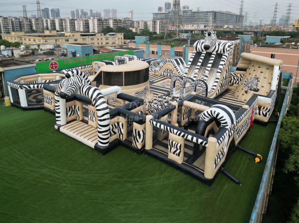 GF3-274 Zebra Theme Inflatable Park