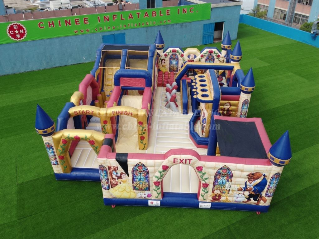 GF3-287 Beauty and the Beast Theme Inflatable Park
