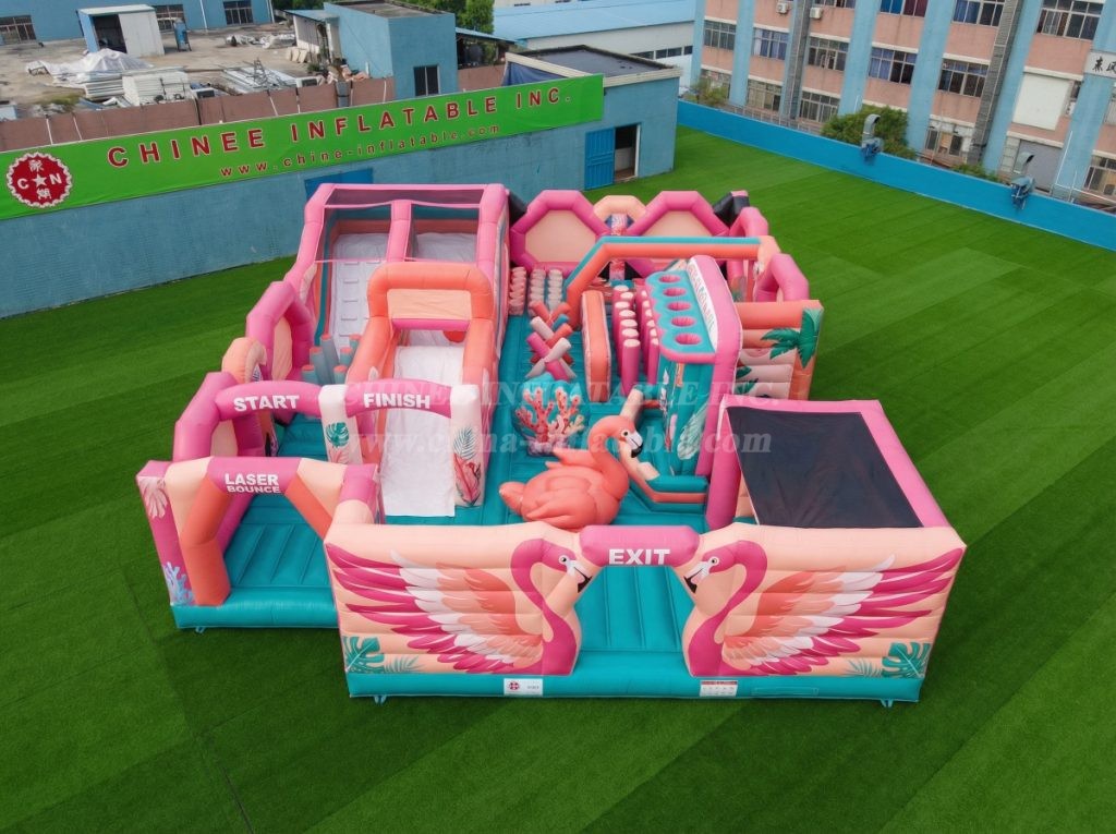 GF3-324 Flamingo Theme Inflatable Park