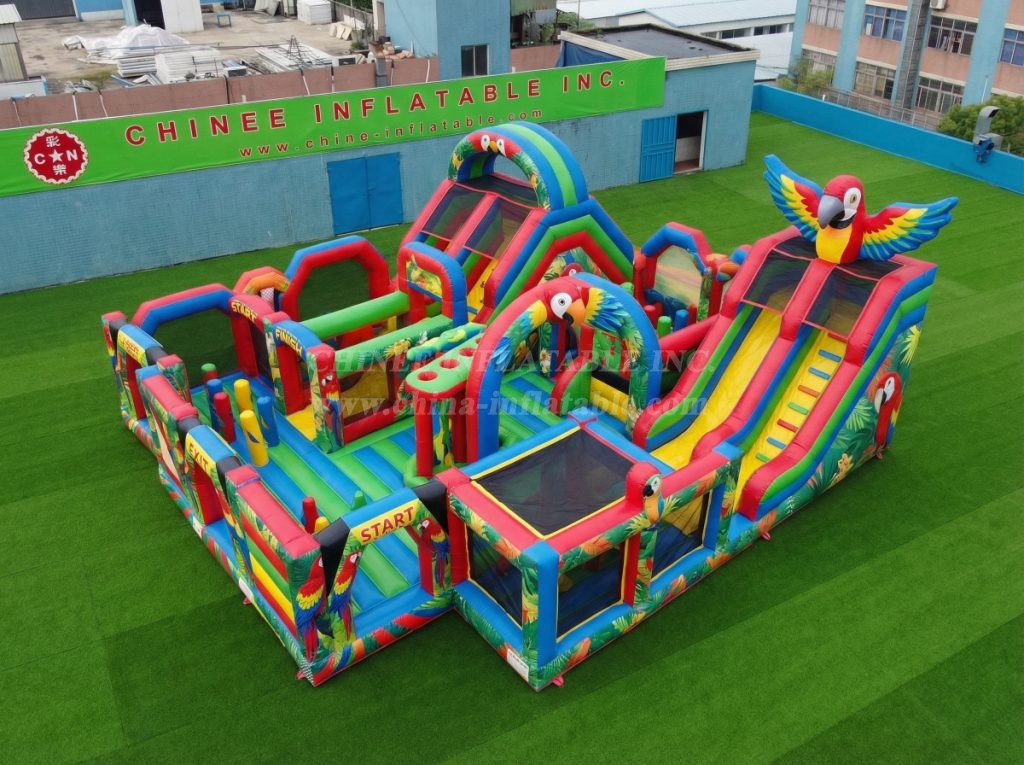 GF3-373 Parrot Theme Inflatable Park