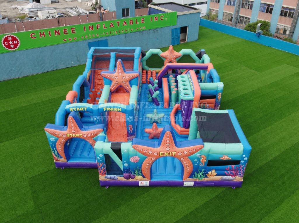 GF3-409 Starfish Theme Inflatable Park