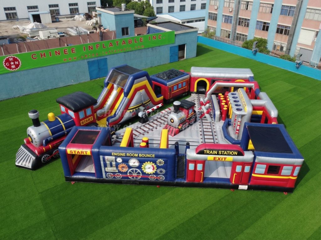 GF3-433 Train Theme Inflatable Park