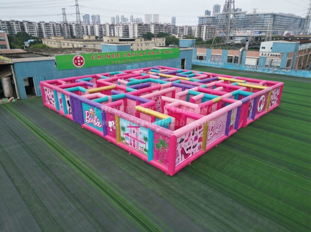 MAZE1-10 Barbie Theme Inflatable Maze