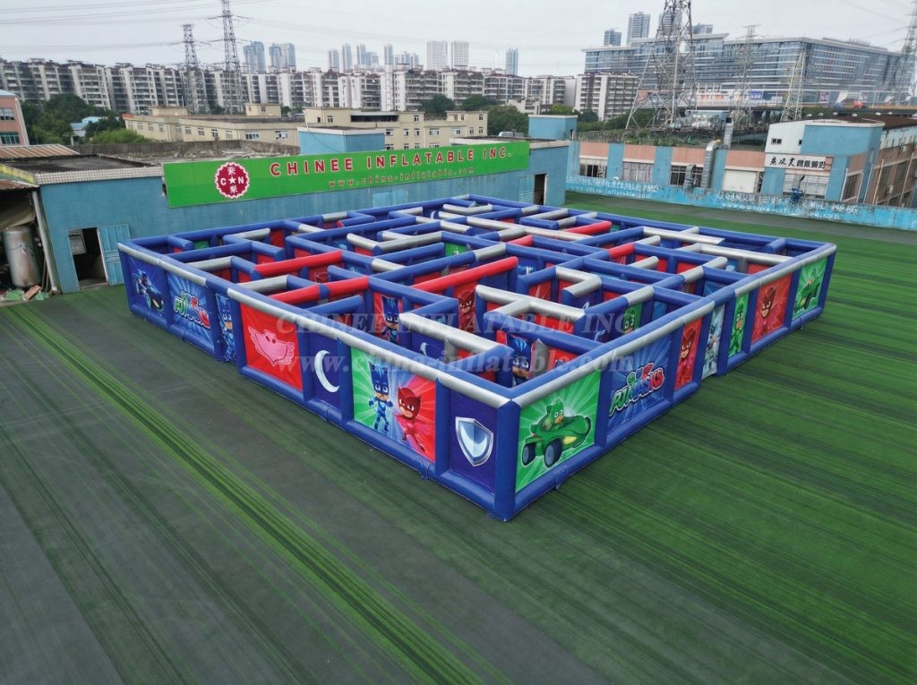 MAZE1-118 PJ Masks Theme Inflatable Maze