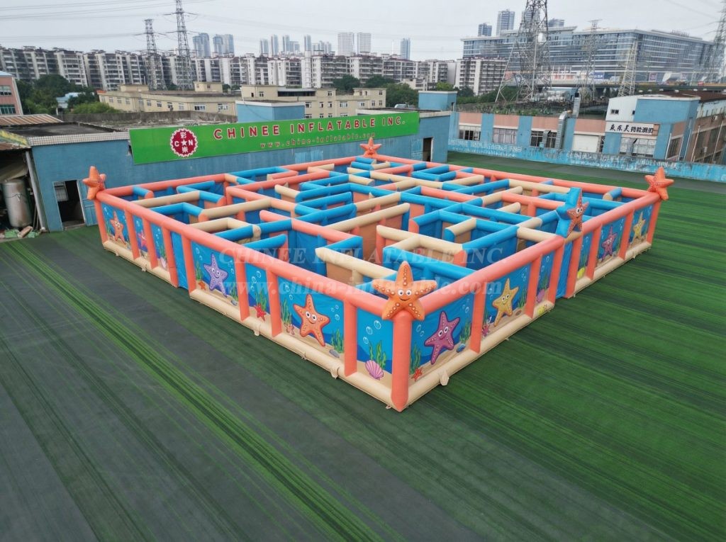 MAZE1-145 Starfish Theme Inflatable Maze