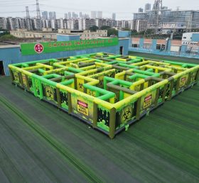 MAZE1-168 Toxic Theme Inflatable Maze