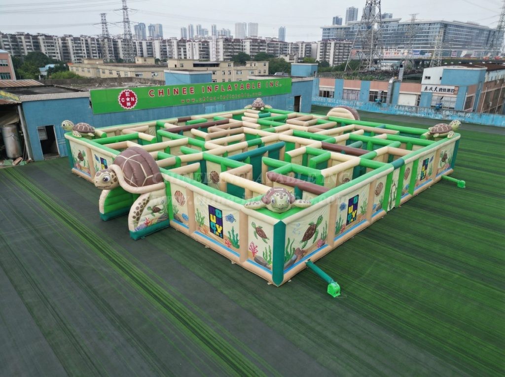 MAZE1-173 Turtle Theme Inflatable Maze