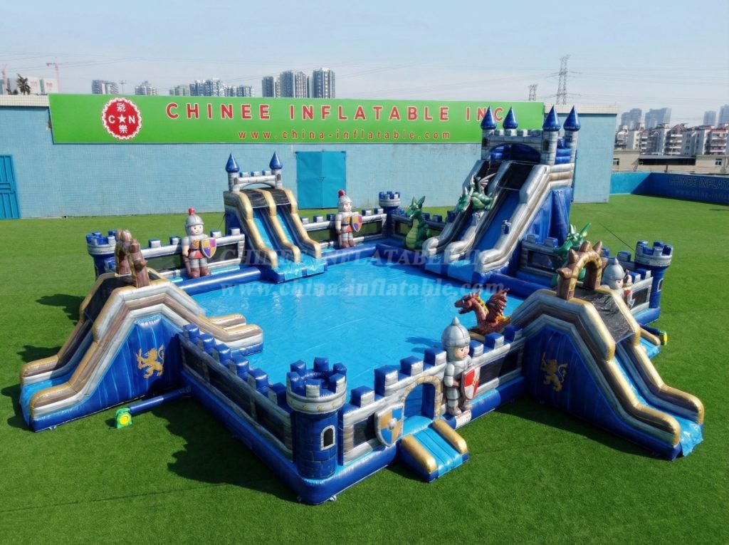 Pool3-810 Knight Theme Pool Water Park