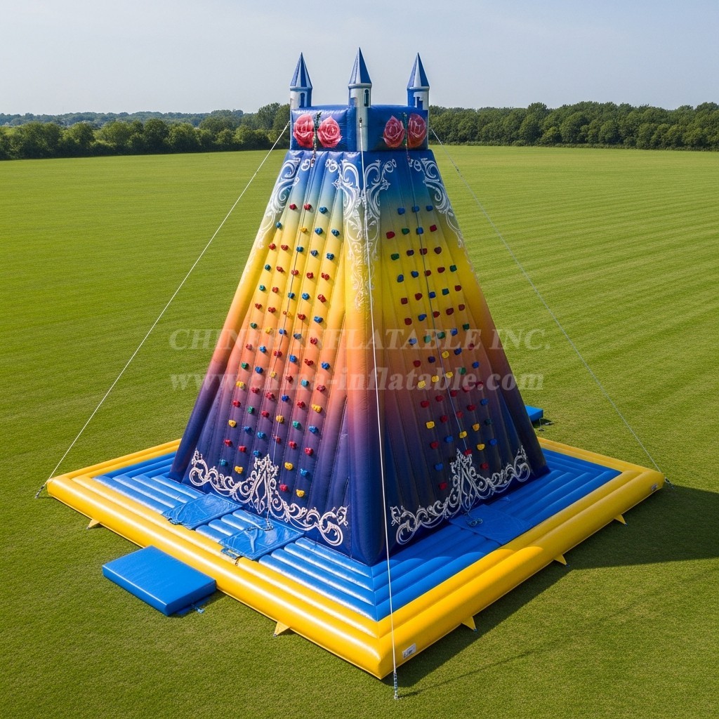 T11-4147 Beauty and the Beast Theme Inflatable Climbing Wall