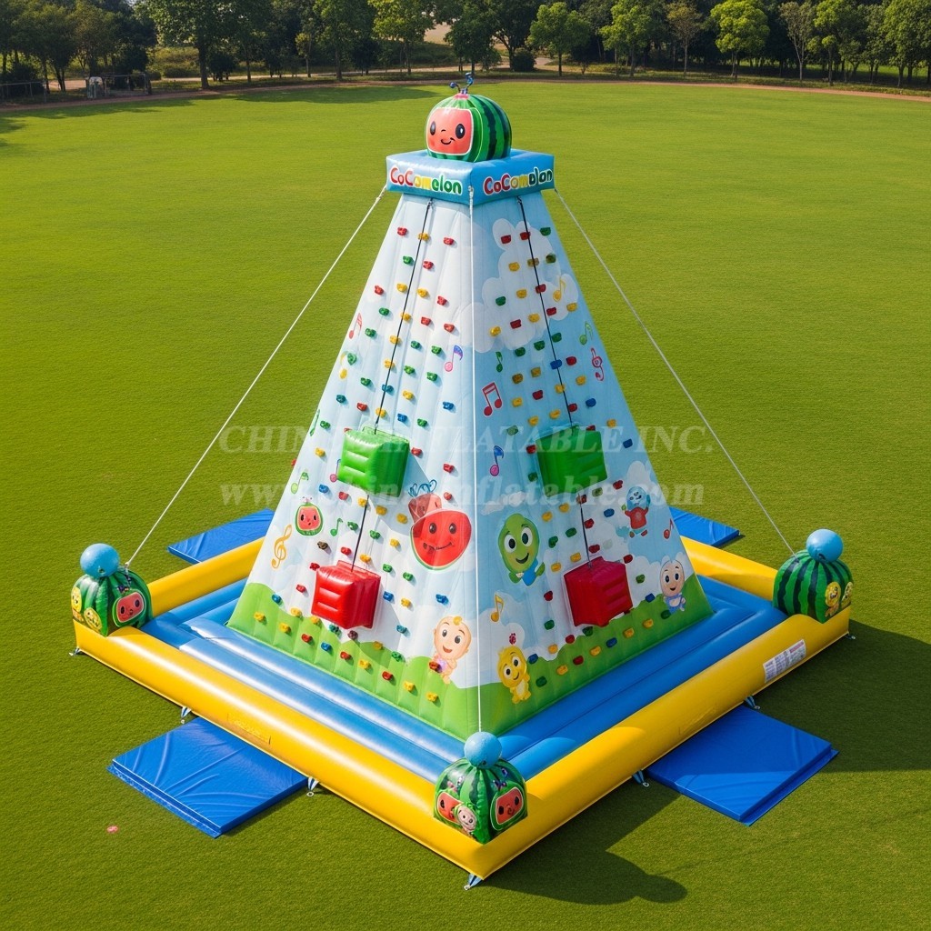T11-4186 Cocomelon Theme Inflatable Climbing Wall