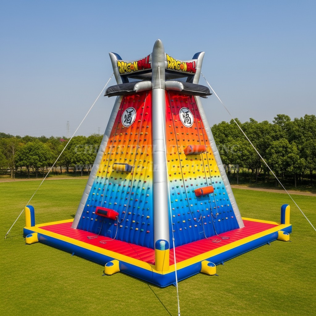 T11-4199 Dragon Ball Theme Inflatable Climbing Wall