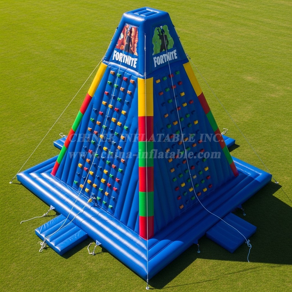 T11-4201 Fortnite Theme Inflatable Climbing Wall
